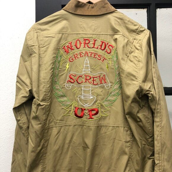 New UNIF World's Greatest Screw Up Trench Coat - M - Picture 9 of 9